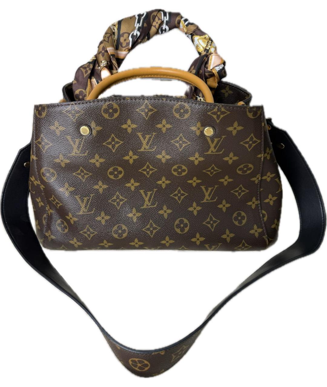 LOUIS VUITTON Коричневая сумка с короткими ручками, фото 2