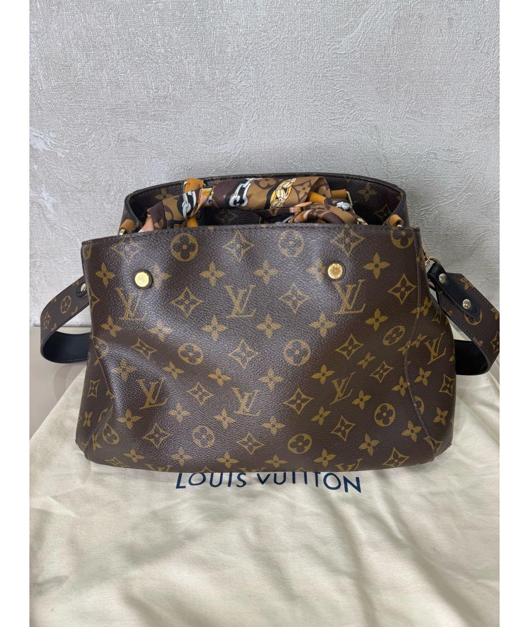 LOUIS VUITTON Коричневая сумка с короткими ручками, фото 9