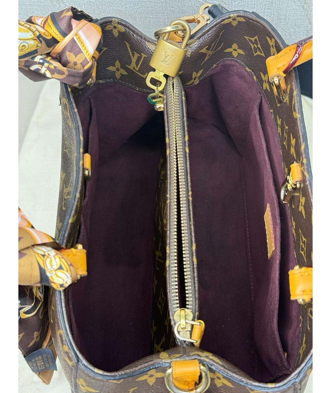 LOUIS VUITTON Коричневая сумка с короткими ручками, фото 5