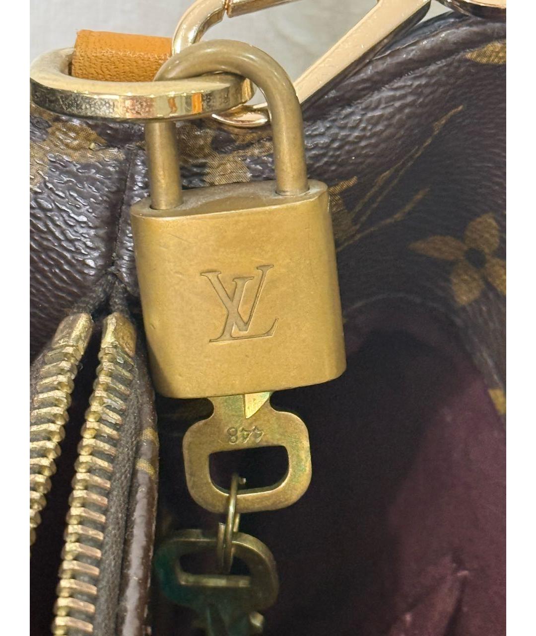 LOUIS VUITTON Коричневая сумка с короткими ручками, фото 7
