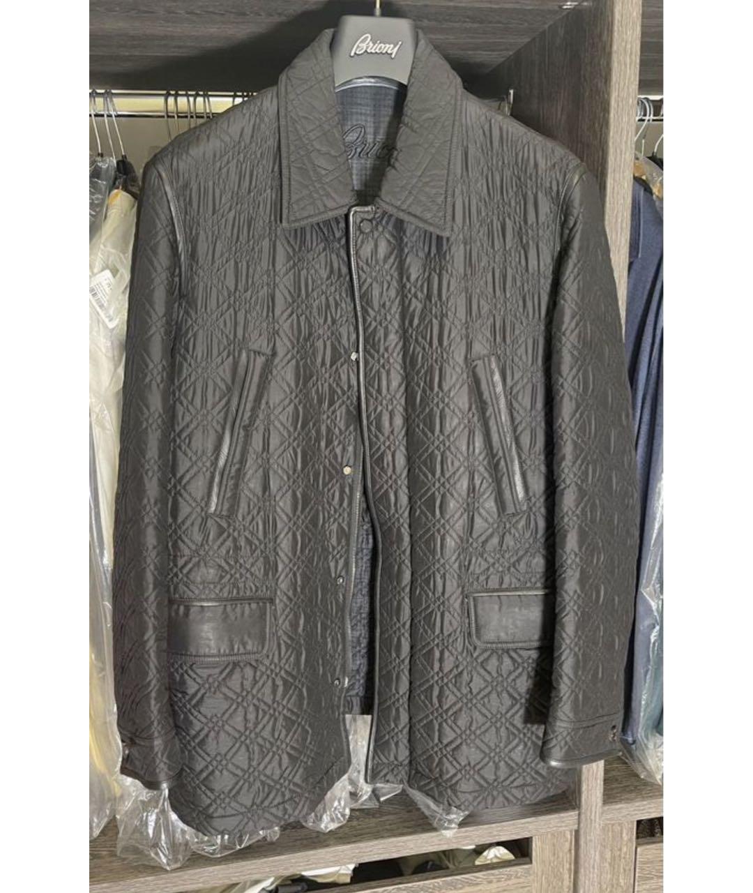 BRIONI Черная полиэстеровая куртка, фото 4
