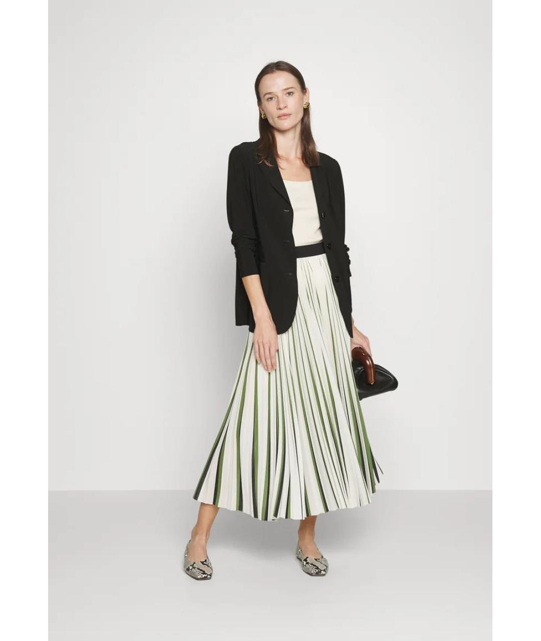 WEEKEND MAX MARA Зеленая полиэстеровая юбка макси, фото 7