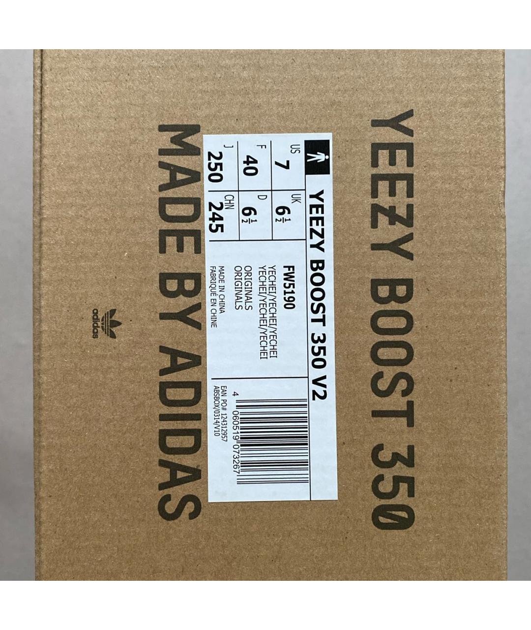 ADIDAS YEEZY Мульти текстильные кроссовки, фото 6