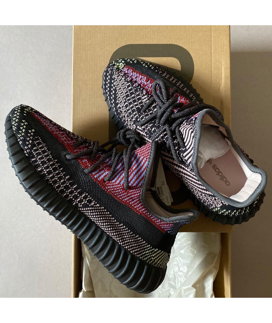 ADIDAS YEEZY Мульти текстильные кроссовки, фото 4