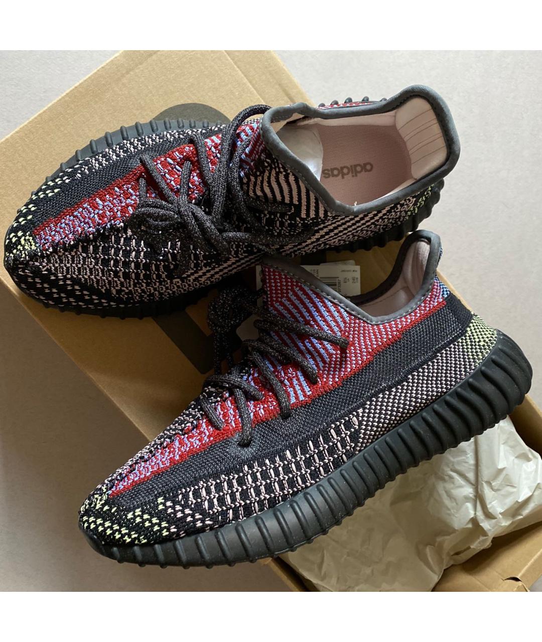 ADIDAS YEEZY Мульти текстильные кроссовки, фото 2