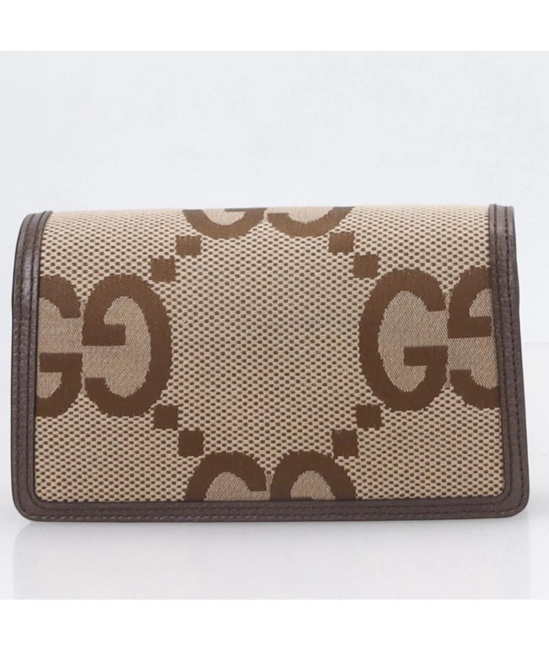 GUCCI Коричневая кожаная сумка через плечо, фото 3