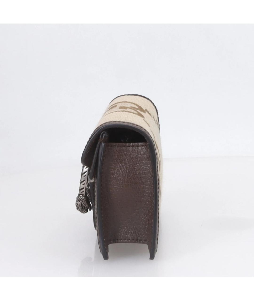 GUCCI Коричневая кожаная сумка через плечо, фото 2