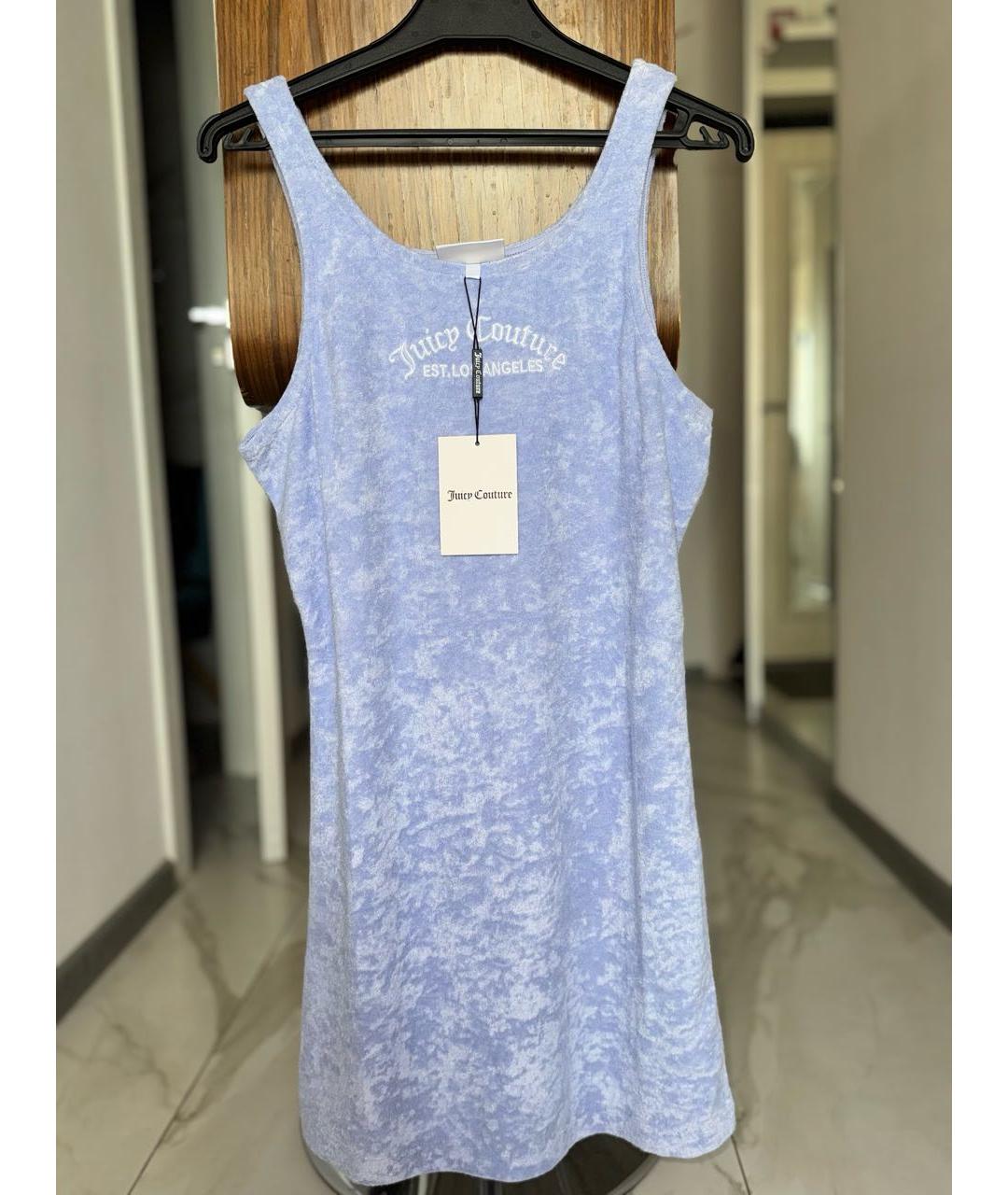 JUICY COUTURE Фиолетовое полиэстеровое повседневное платье, фото 7
