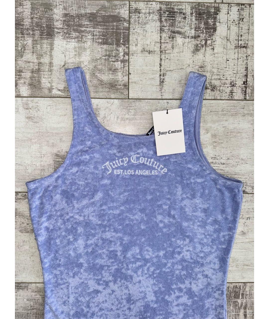 JUICY COUTURE Фиолетовое полиэстеровое повседневное платье, фото 2