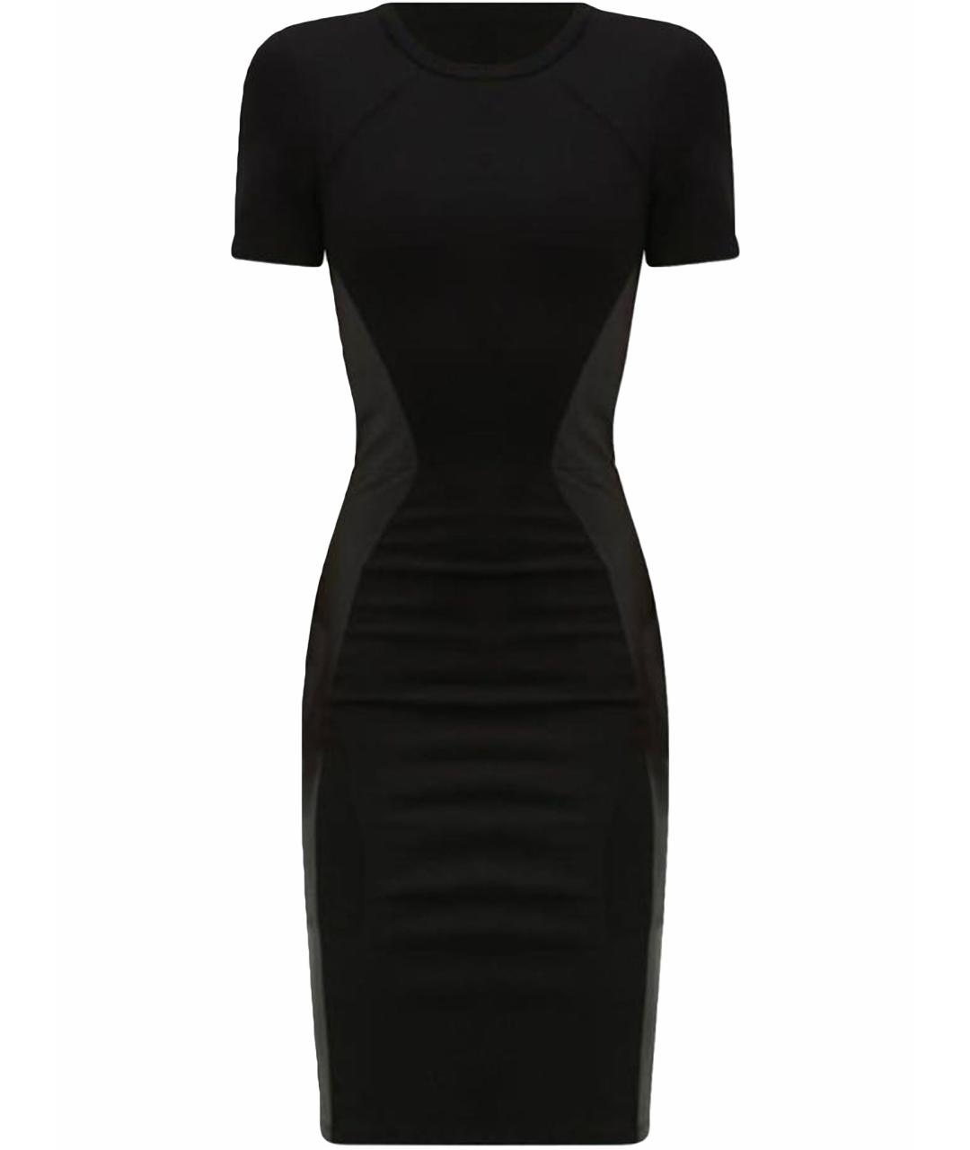 MCQ ALEXANDER MCQUEEN Черное вискозное повседневное платье, фото 1