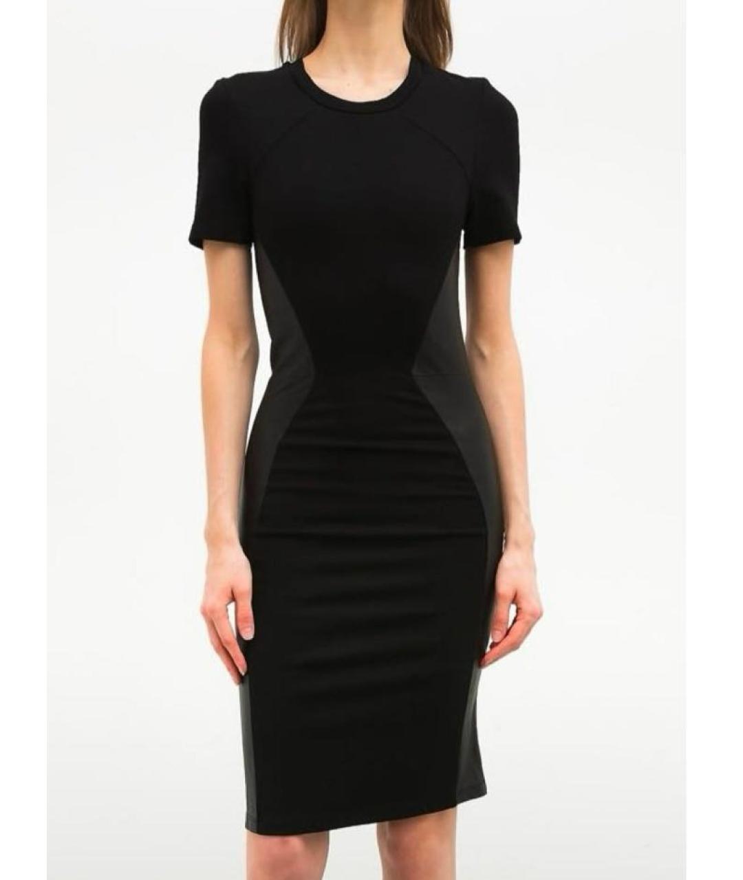 MCQ ALEXANDER MCQUEEN Черное вискозное повседневное платье, фото 2