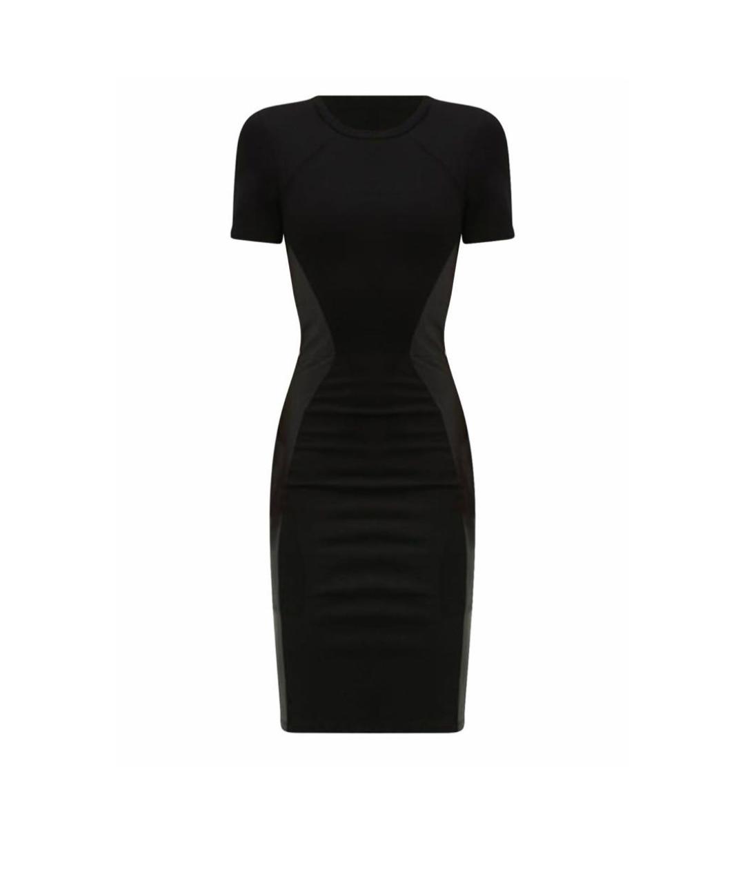 MCQ ALEXANDER MCQUEEN Черное вискозное повседневное платье, фото 5