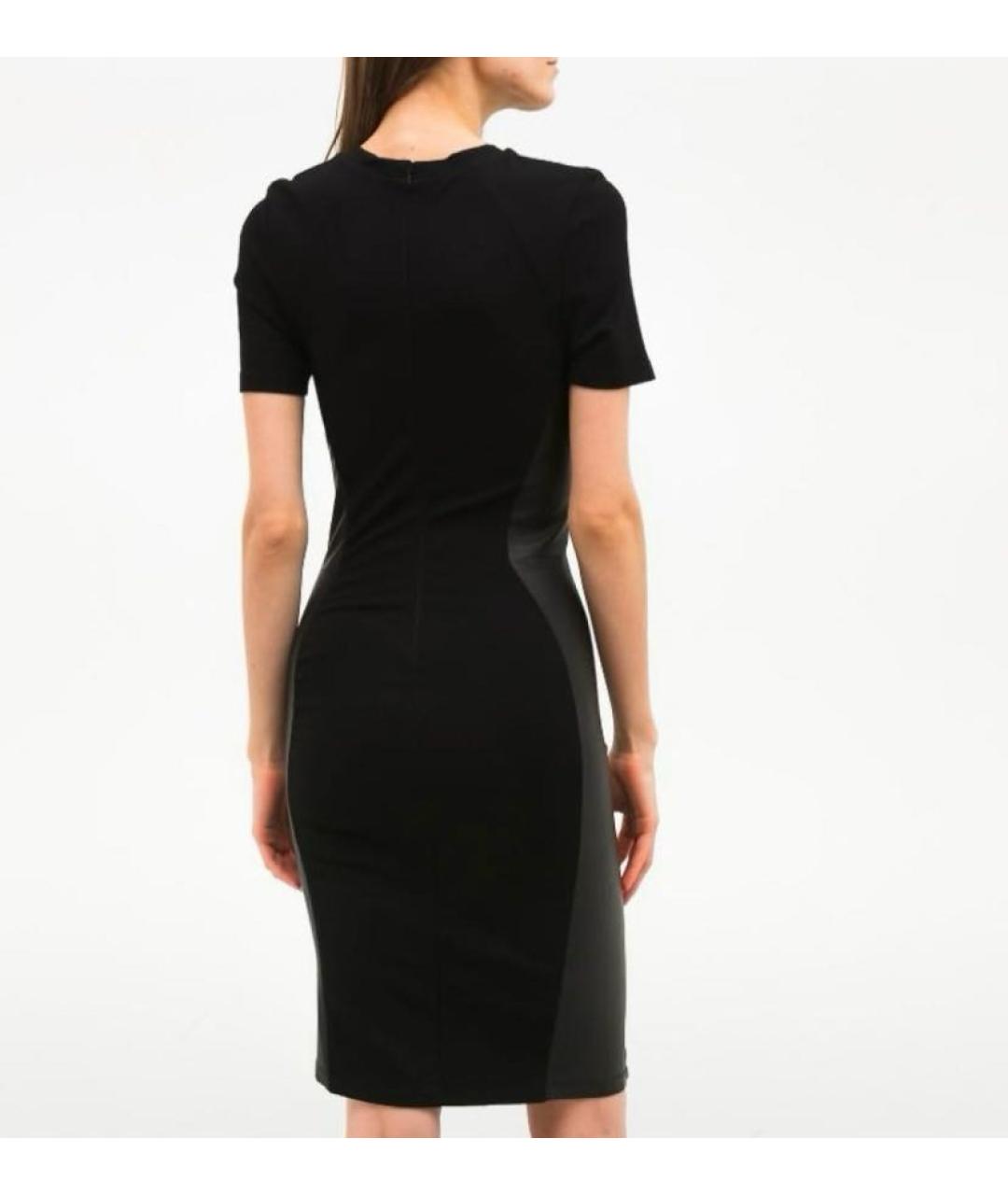 MCQ ALEXANDER MCQUEEN Черное вискозное повседневное платье, фото 3