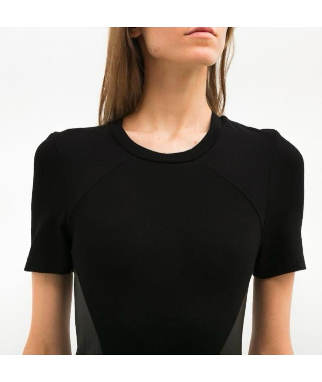MCQ ALEXANDER MCQUEEN Черное вискозное повседневное платье, фото 4