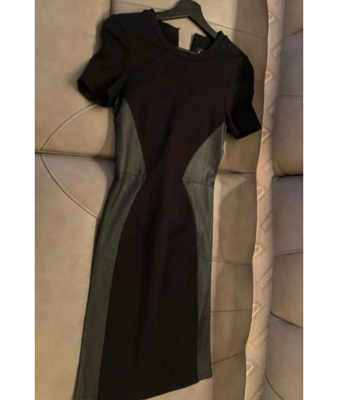 MCQ ALEXANDER MCQUEEN Черное вискозное повседневное платье, фото 4