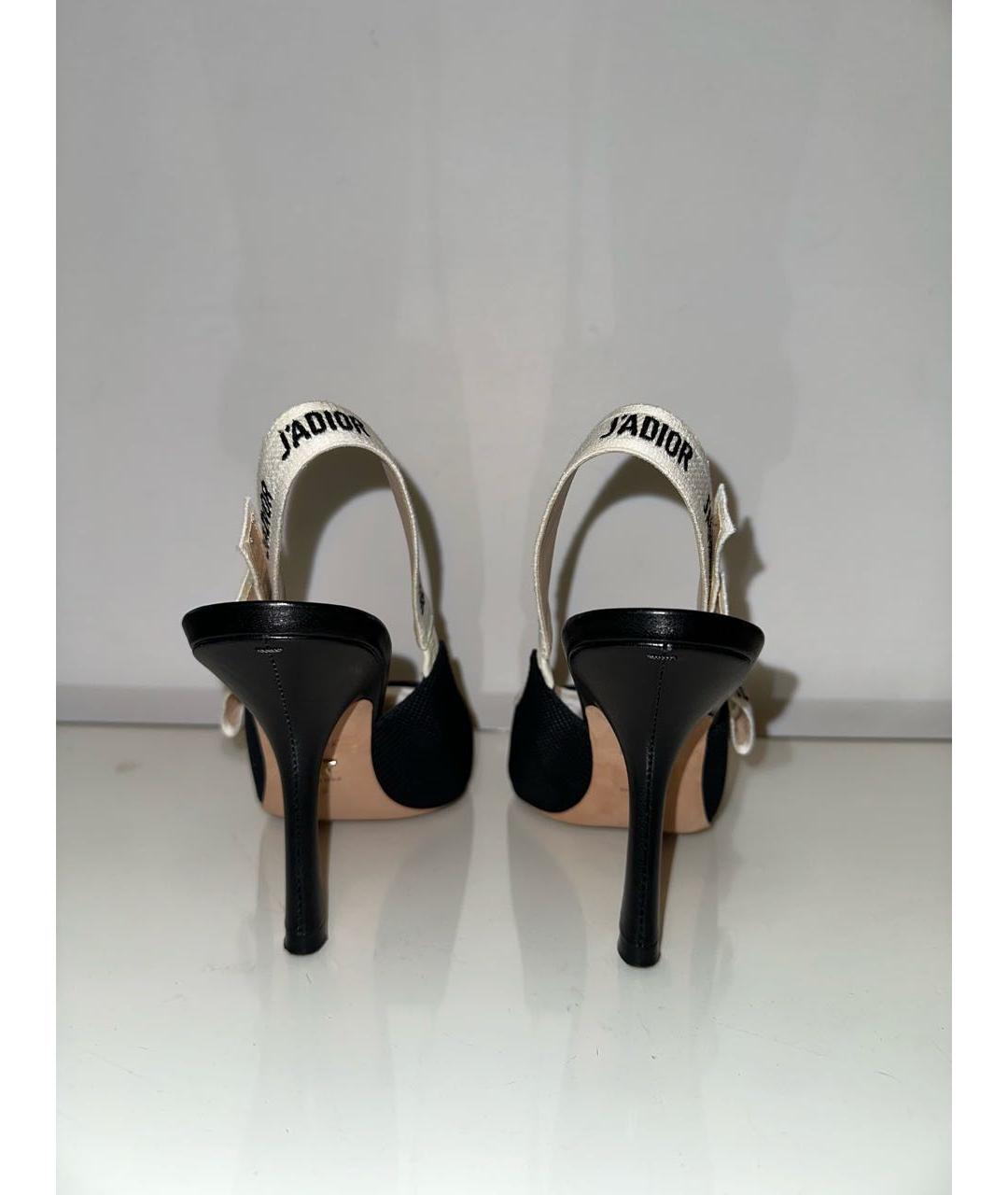 CHRISTIAN DIOR Черные текстильные туфли, фото 3