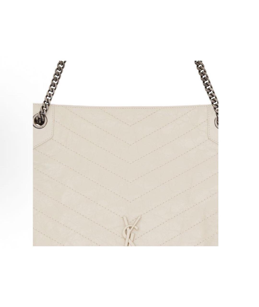 SAINT LAURENT Бежевая сумка тоут, фото 4