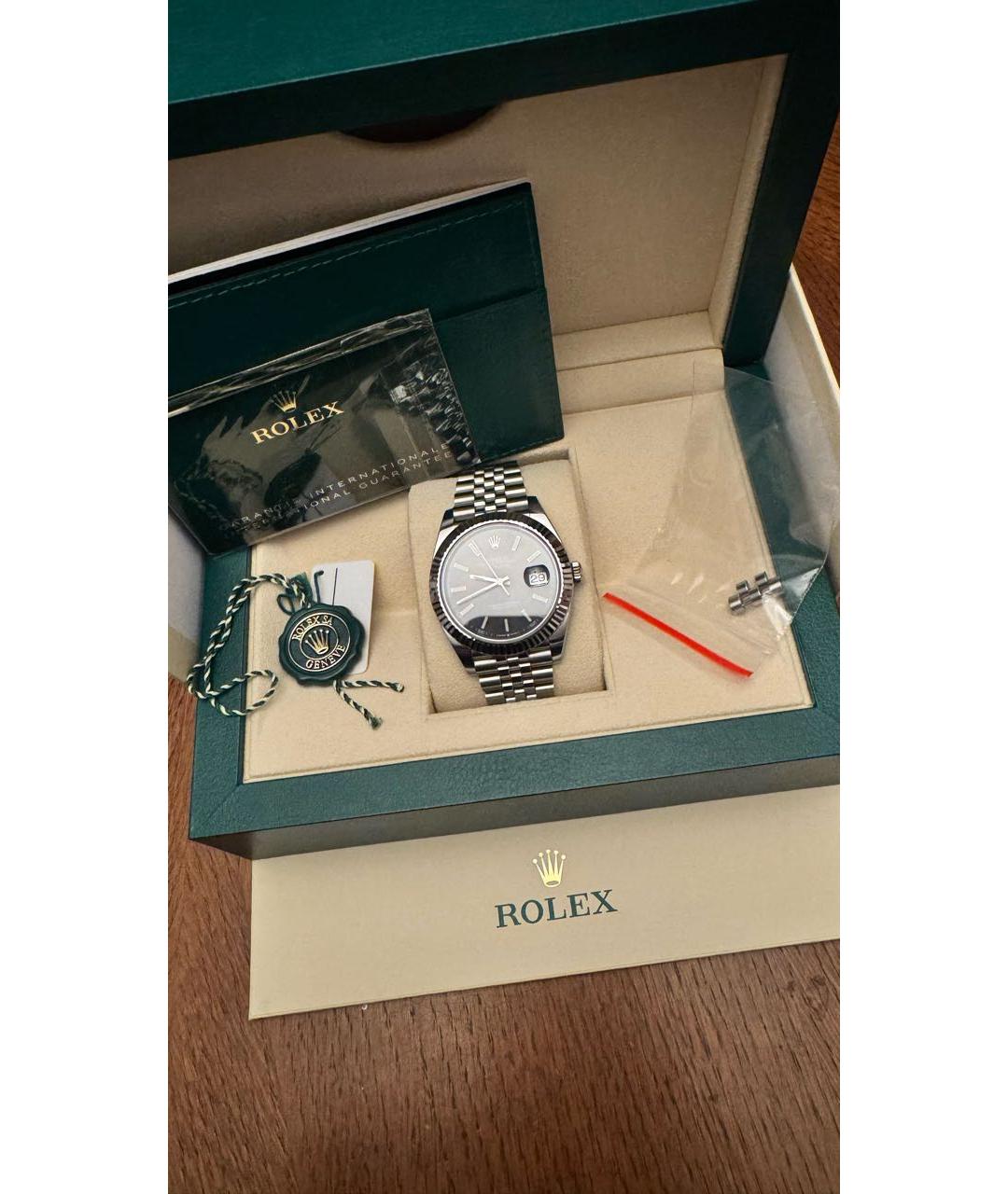ROLEX Белые часы из белого золота, фото 2