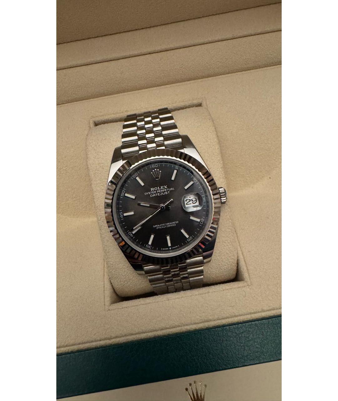 ROLEX Белые часы из белого золота, фото 5