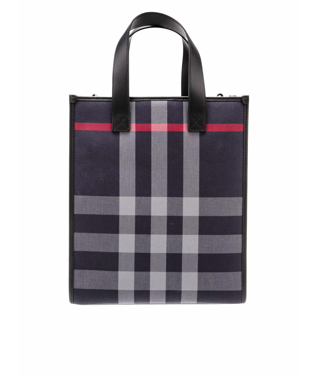 BURBERRY Темно-синяя кожаная сумка на плечо, фото 1