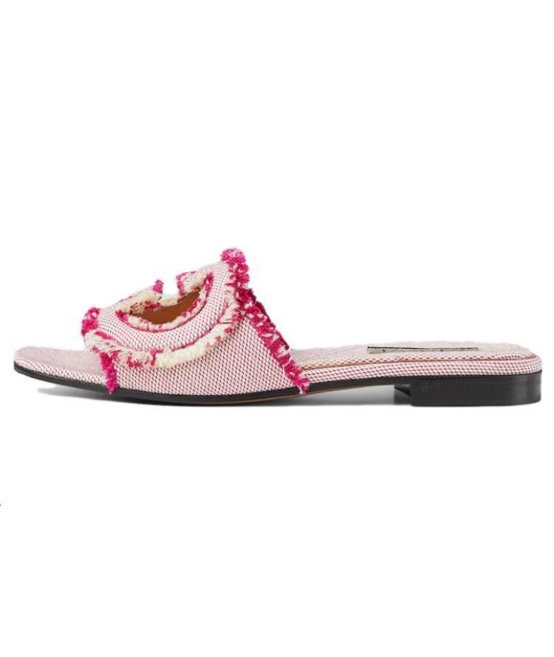 GUCCI Фуксия шлепанцы, фото 2