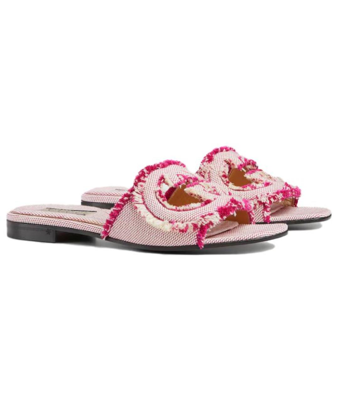 GUCCI Фуксия шлепанцы, фото 3