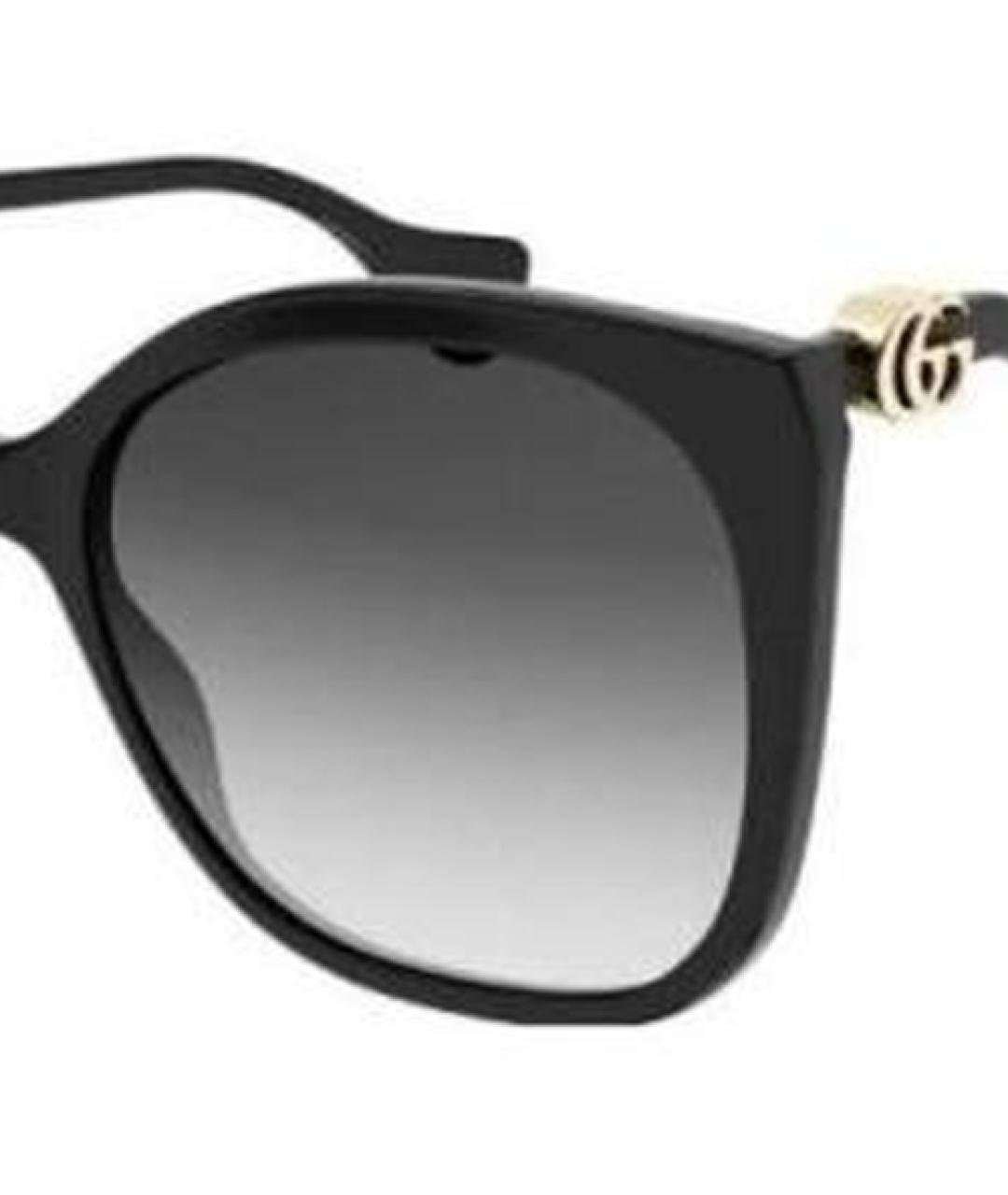 GUCCI Черные пластиковые солнцезащитные очки, фото 2