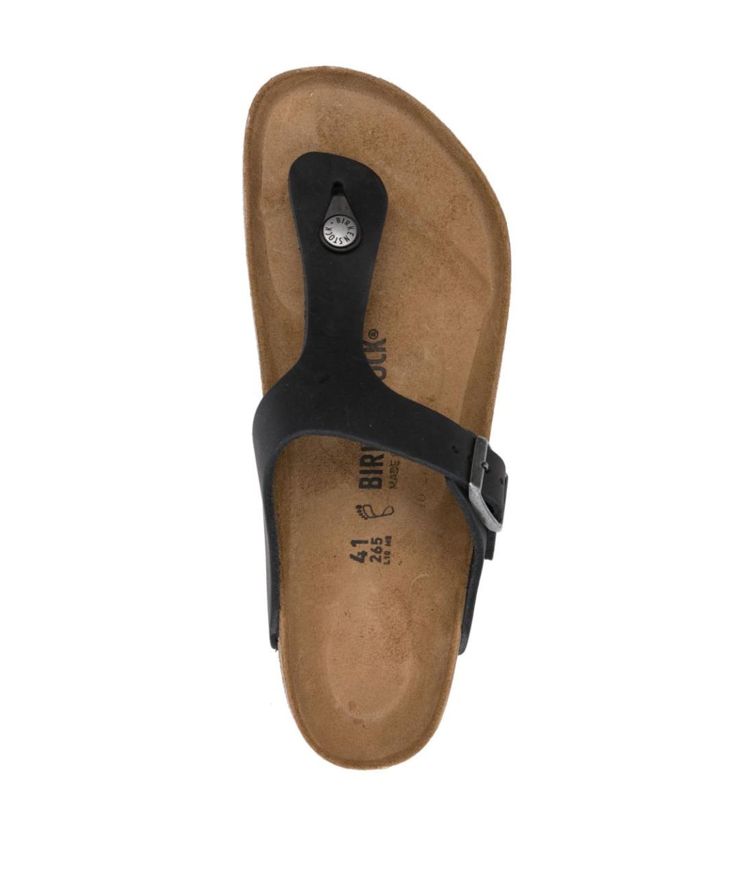 BIRKENSTOCK Черные кожаные сандалии, фото 3