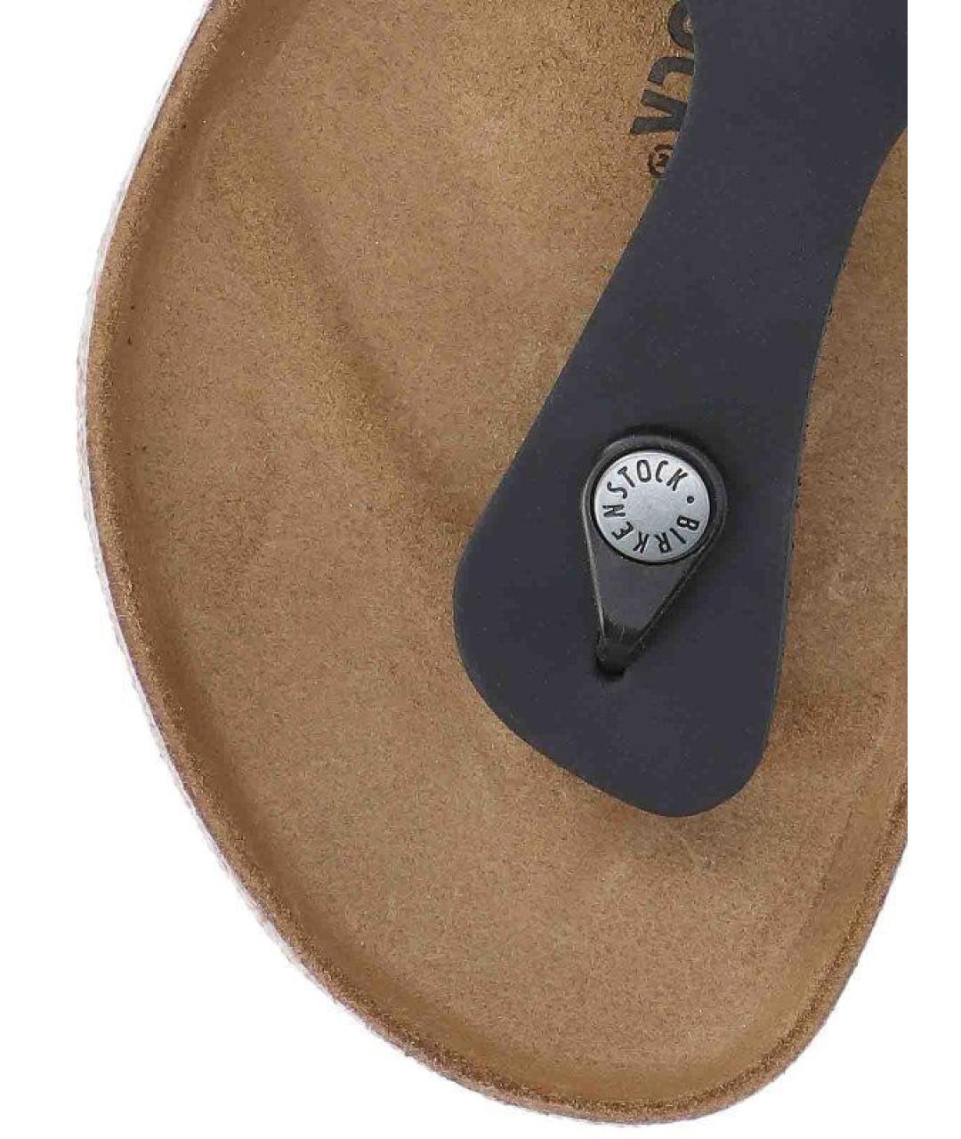 BIRKENSTOCK Черные кожаные сандалии, фото 5