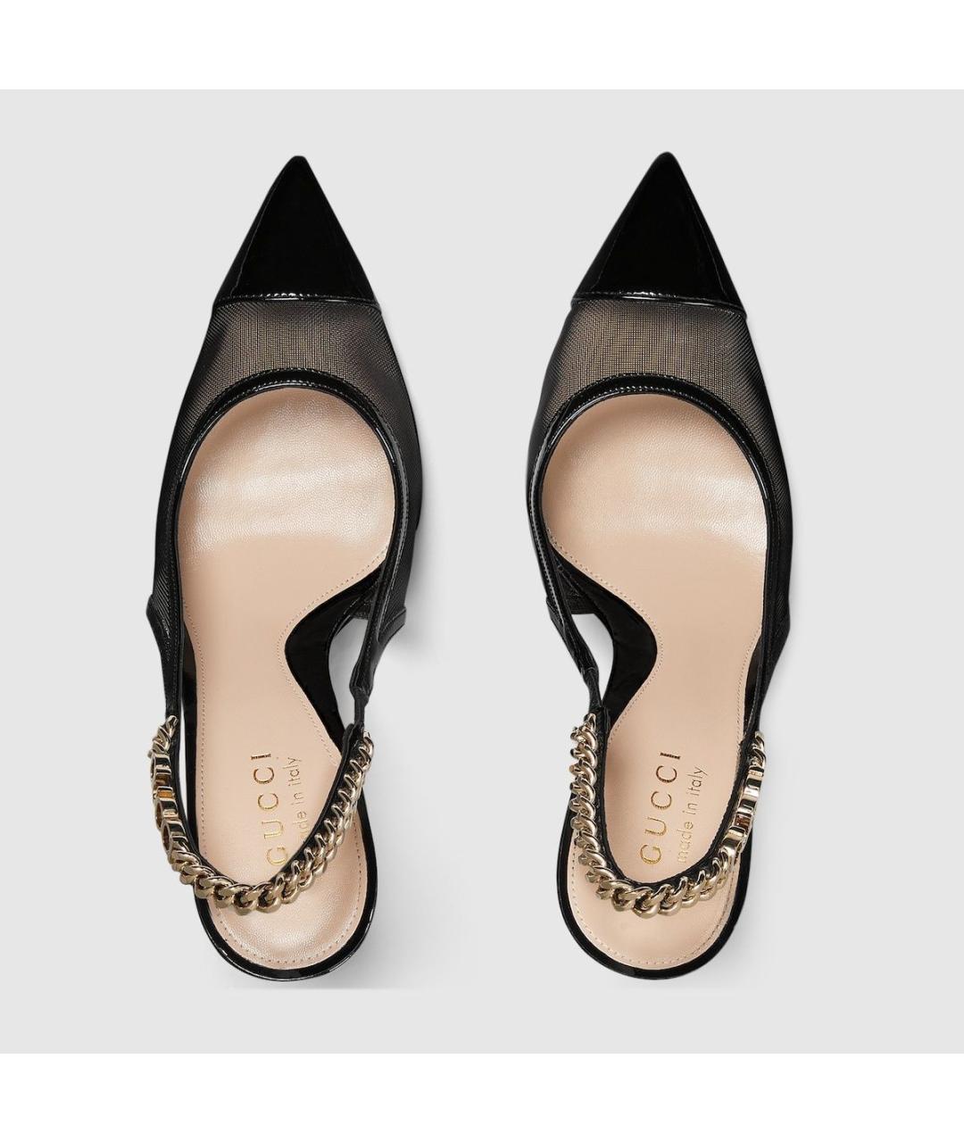 GUCCI Черные текстильные туфли, фото 5