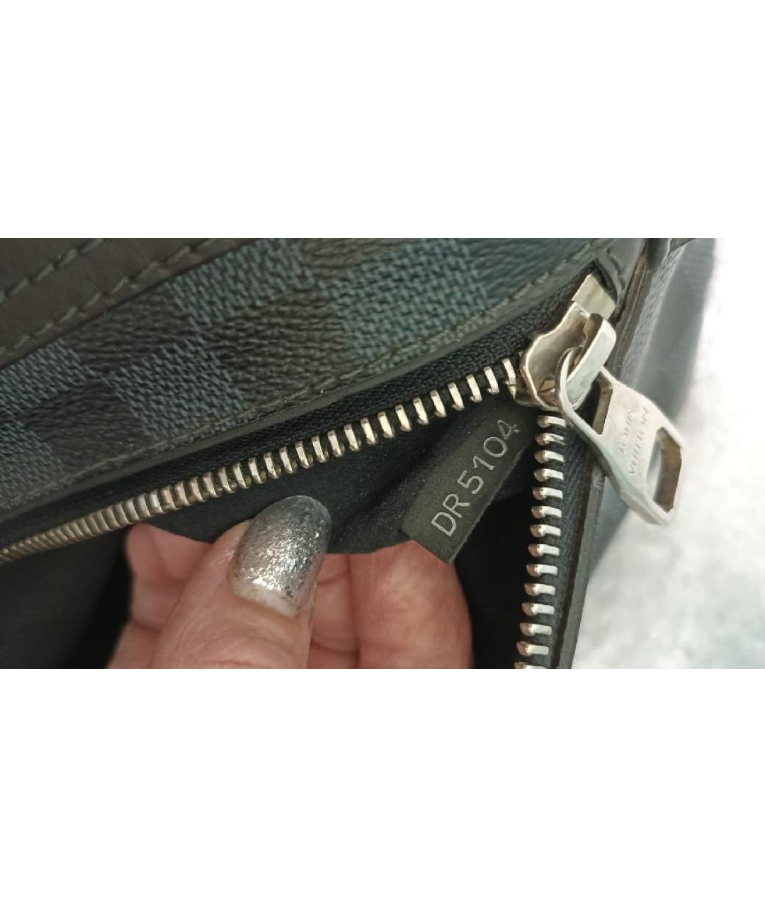 LOUIS VUITTON Коричневая кожаная сумка на плечо, фото 6