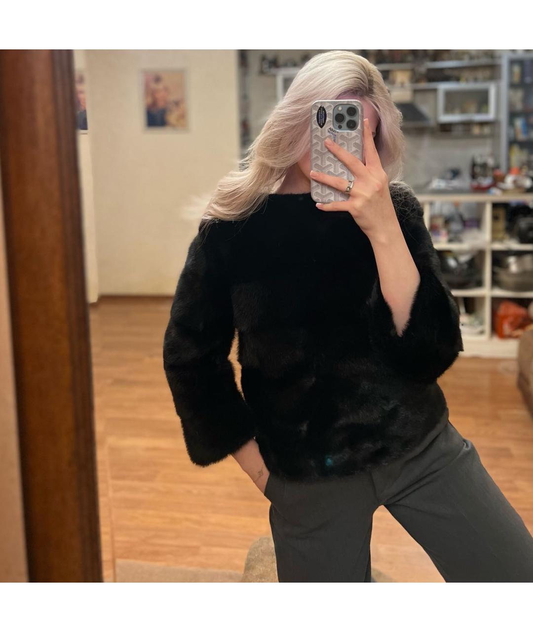 CELINE Черная ацетатная шуба, фото 8