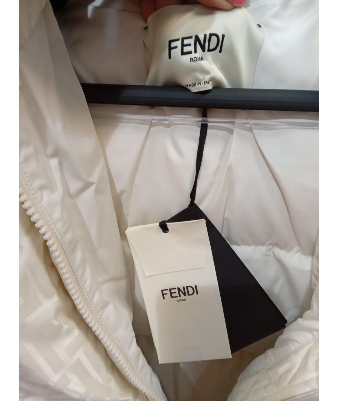 FENDI Белая куртка, фото 3