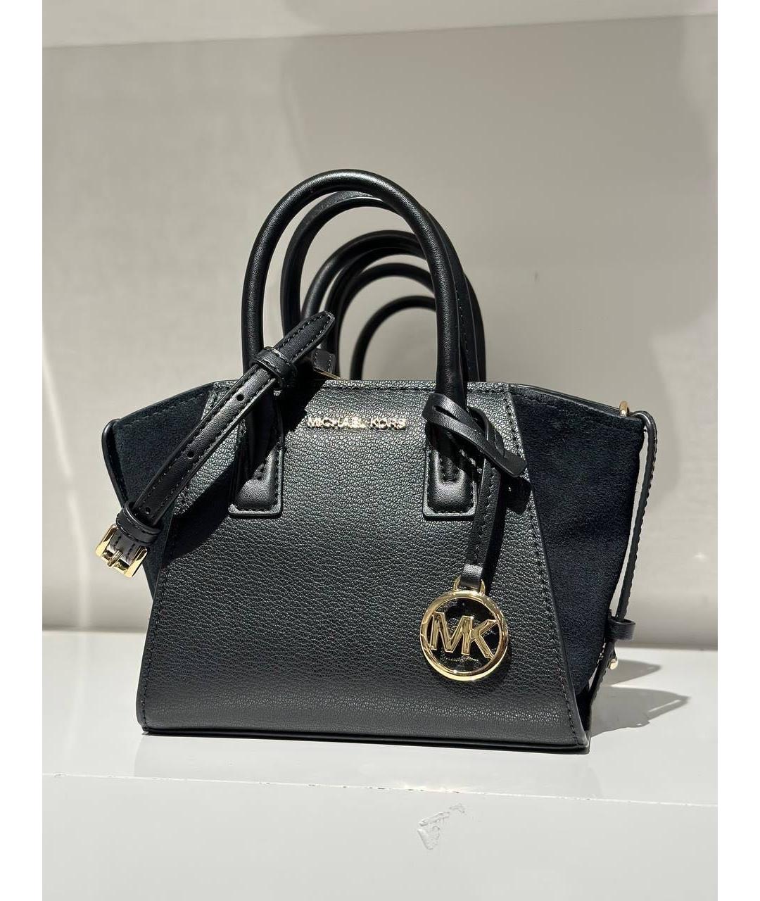 MICHAEL KORS Черная кожаная сумка с короткими ручками, фото 8