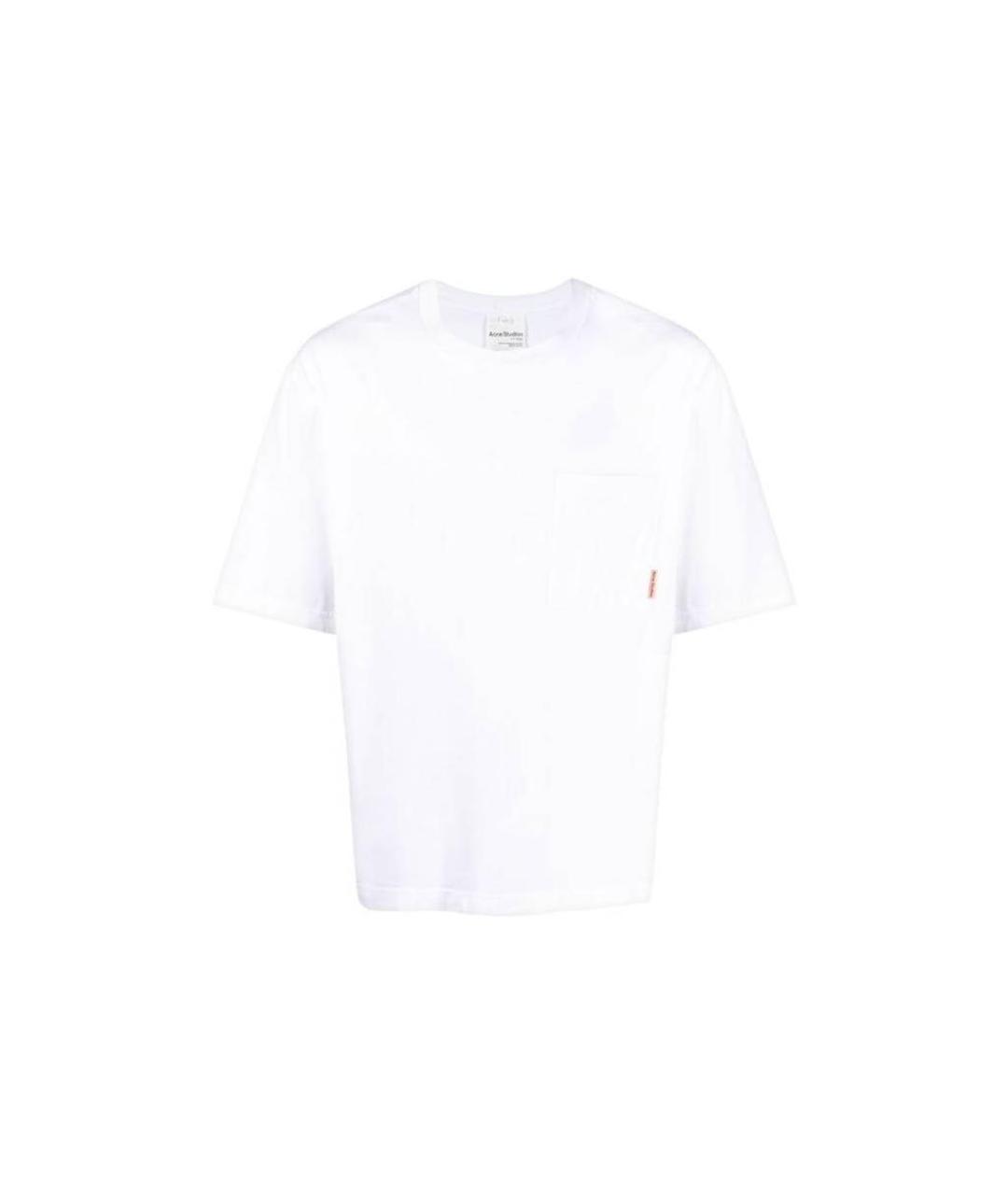 ACNE STUDIOS Белая хлопковая футболка, фото 1
