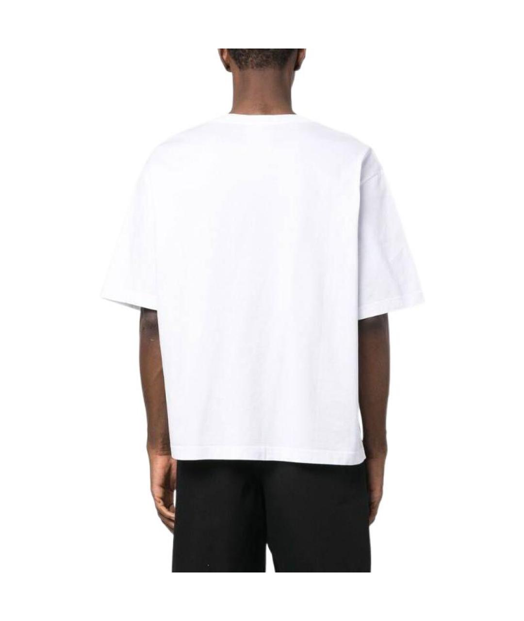 ACNE STUDIOS Белая хлопковая футболка, фото 3