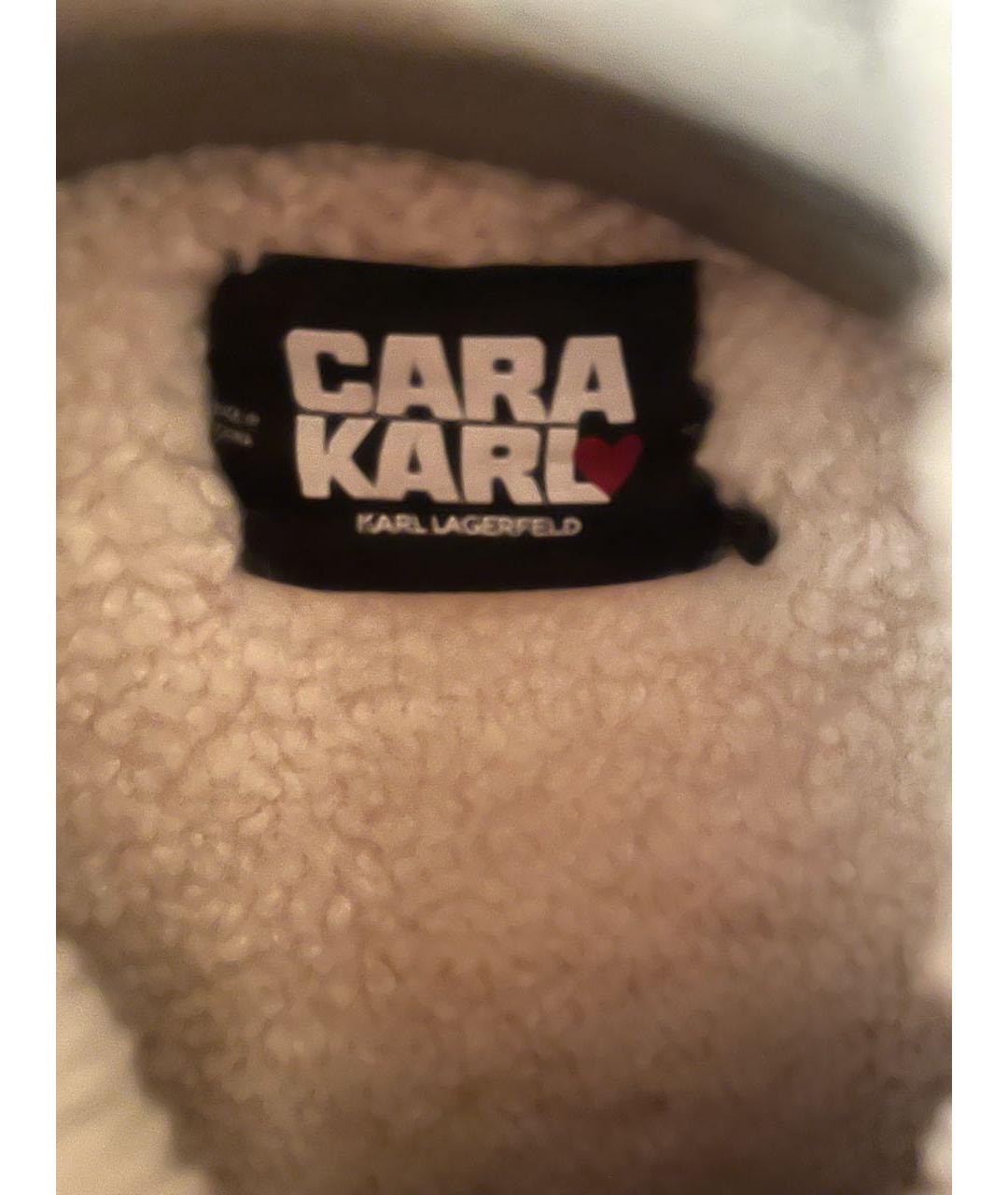 KARL LAGERFELD Бежевая полиэстеровая куртка, фото 3