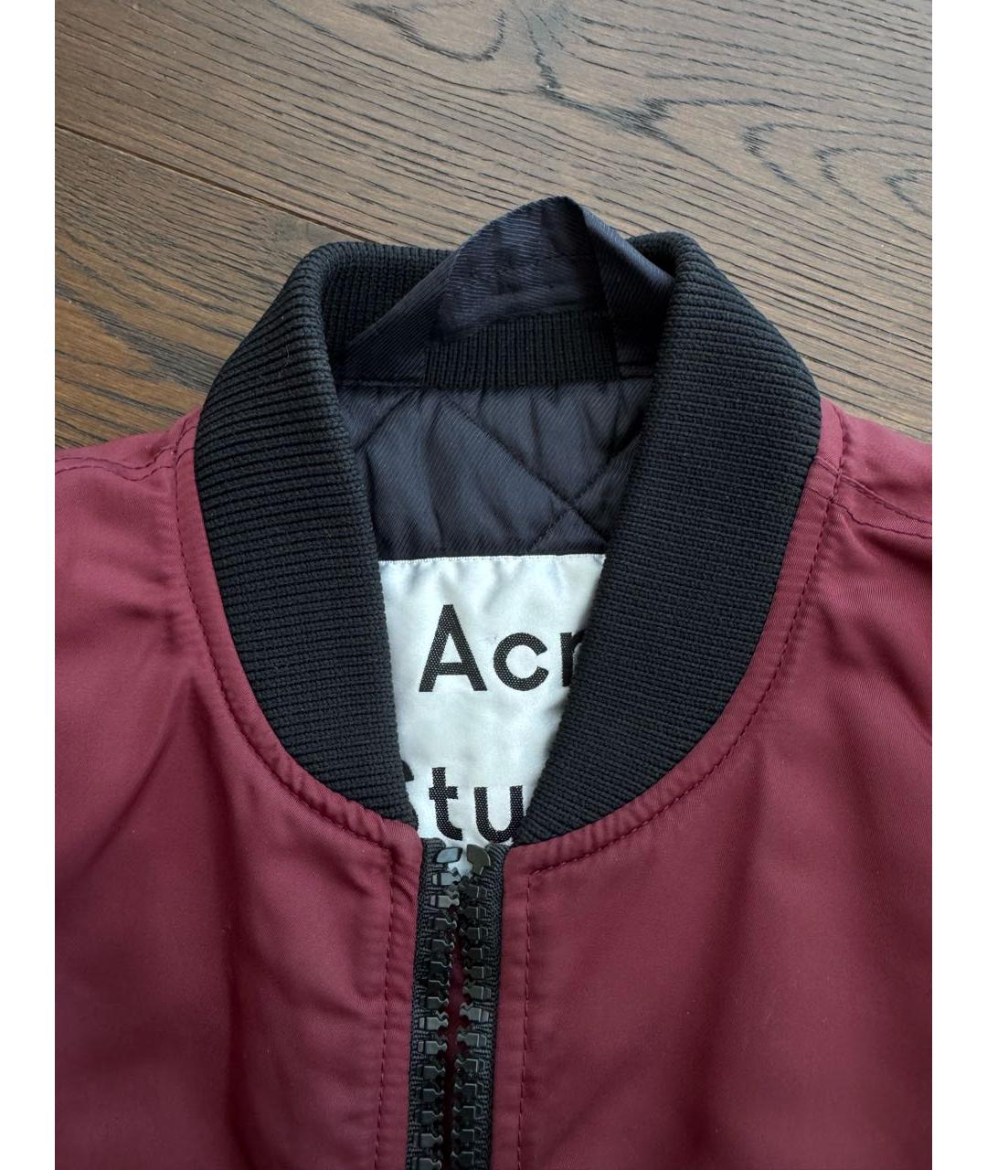 ACNE STUDIOS Бордовая куртка, фото 4