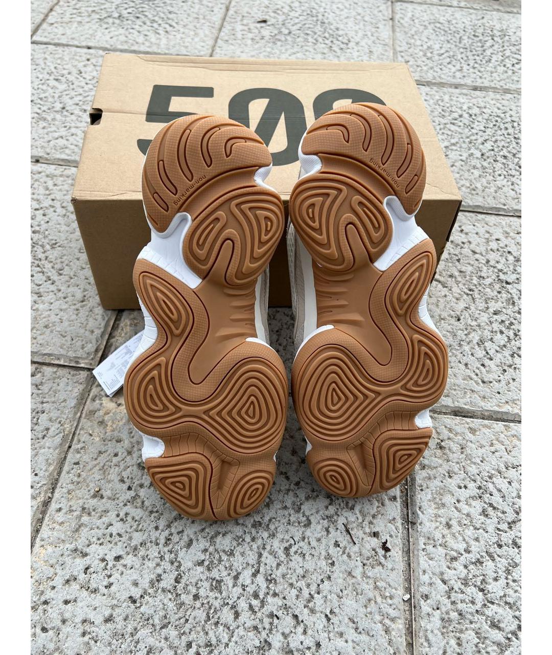 ADIDAS YEEZY Бежевые низкие кроссовки / кеды, фото 7