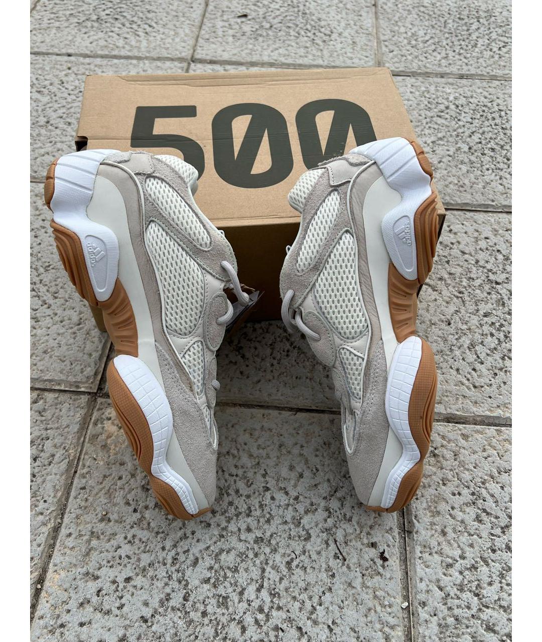ADIDAS YEEZY Бежевые низкие кроссовки / кеды, фото 8