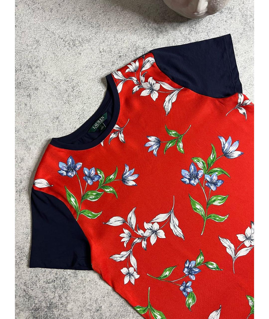 RALPH LAUREN Мульти хлопковая футболка, фото 2