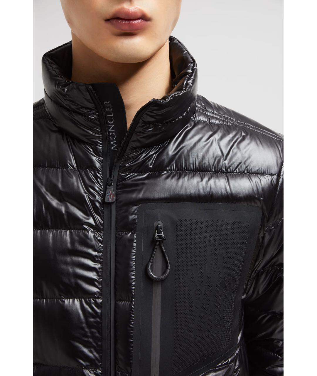 MONCLER GRENOBLE Черный синтетический пуховик, фото 6