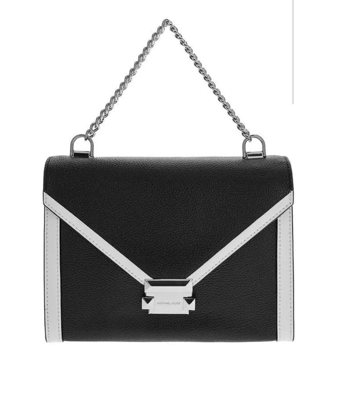 MICHAEL KORS Черная кожаная сумка с короткими ручками, фото 9