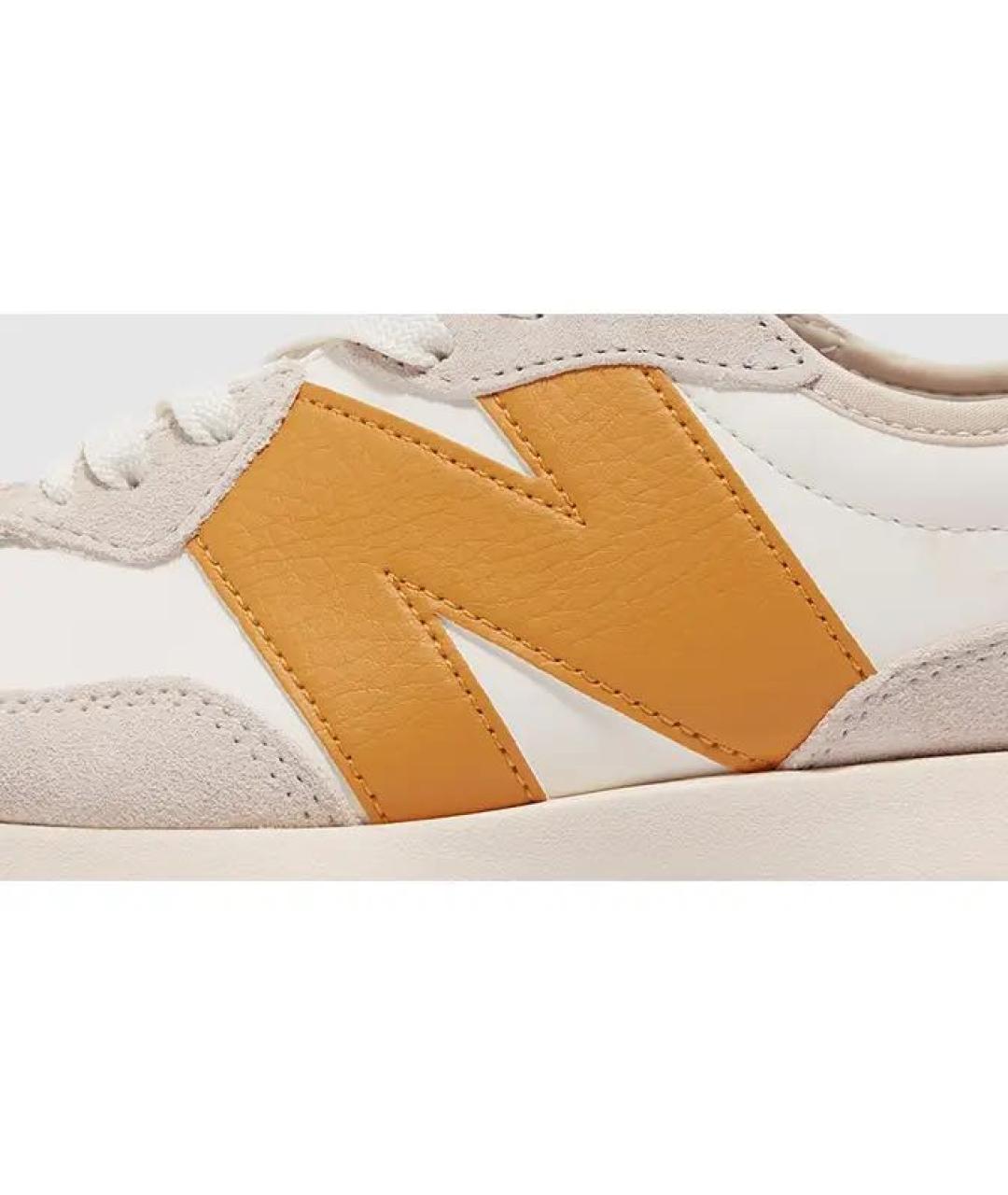 NEW BALANCE Белые кожаные кроссовки, фото 5