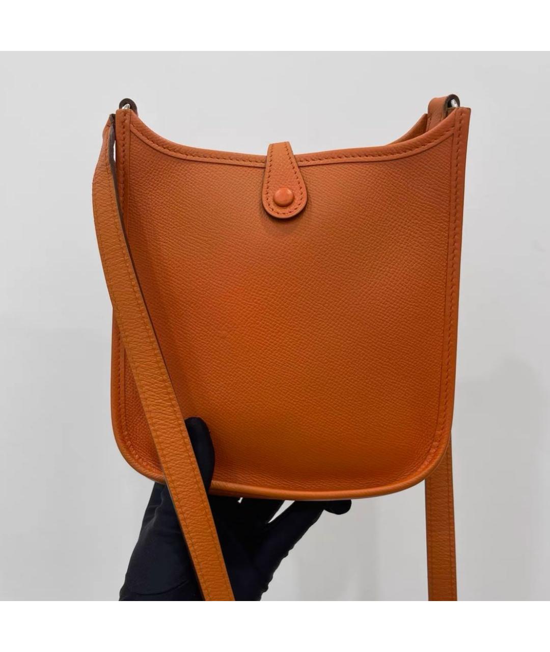 HERMES Коричневая кожаная сумка через плечо, фото 3