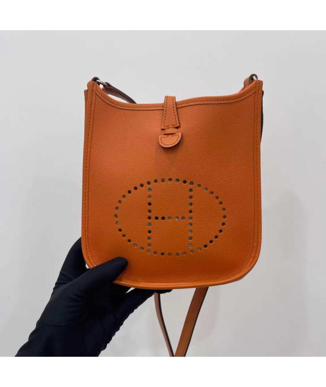 HERMES Коричневая кожаная сумка через плечо, фото 2
