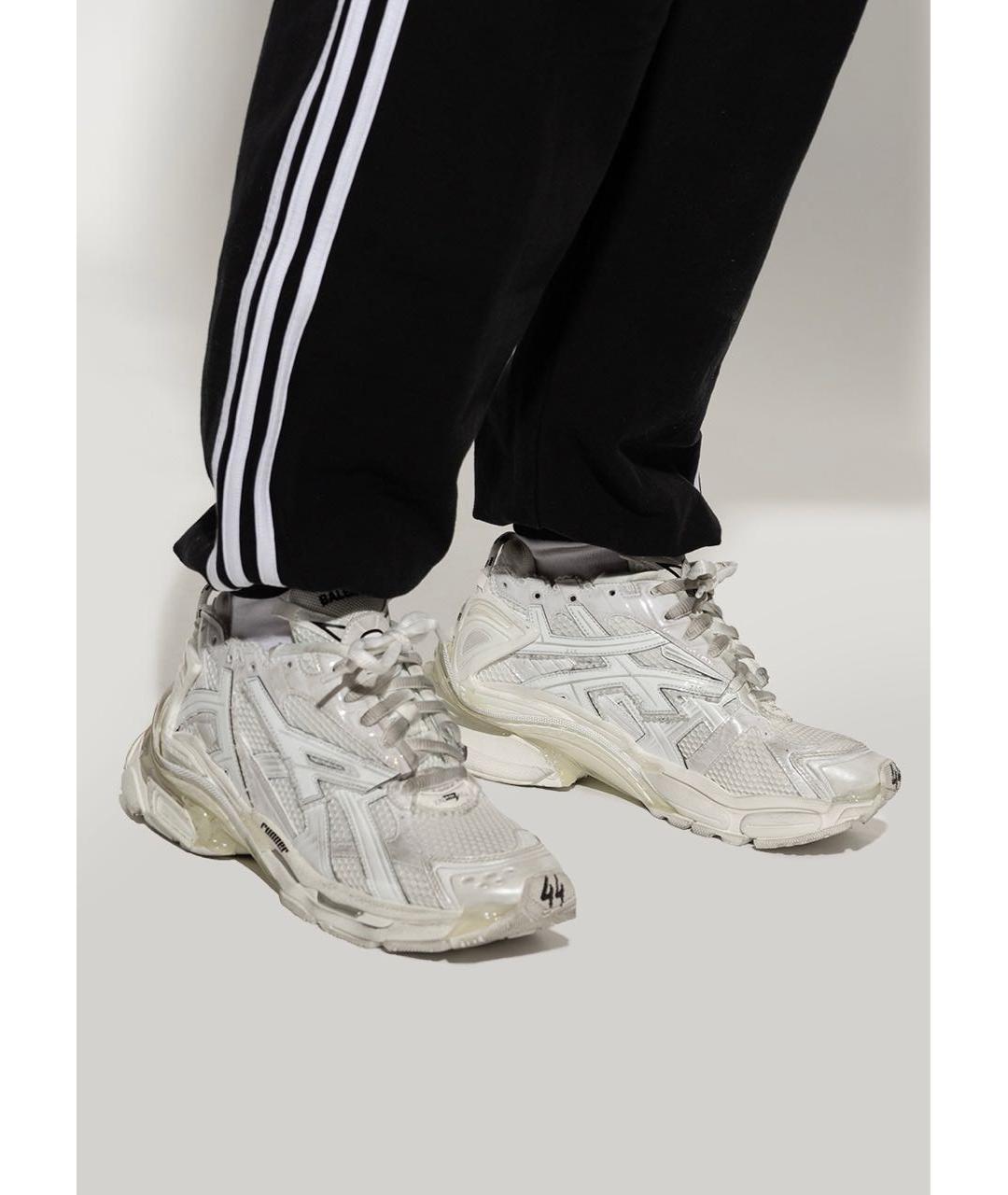 BALENCIAGA Белые текстильные кроссовки, фото 7