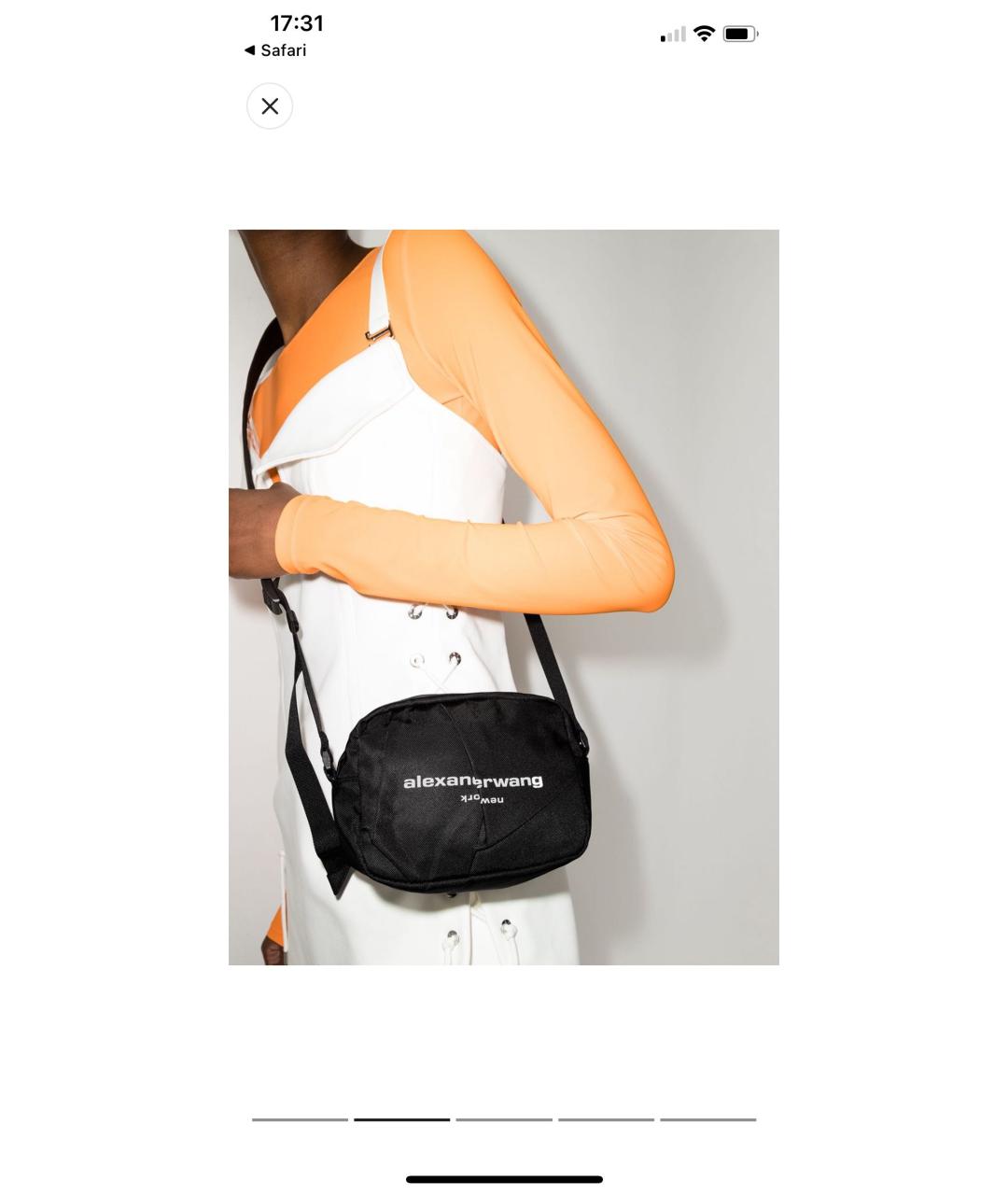 ALEXANDER WANG Черная сумка через плечо, фото 3