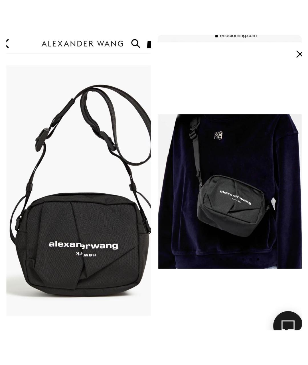 ALEXANDER WANG Черная сумка через плечо, фото 5