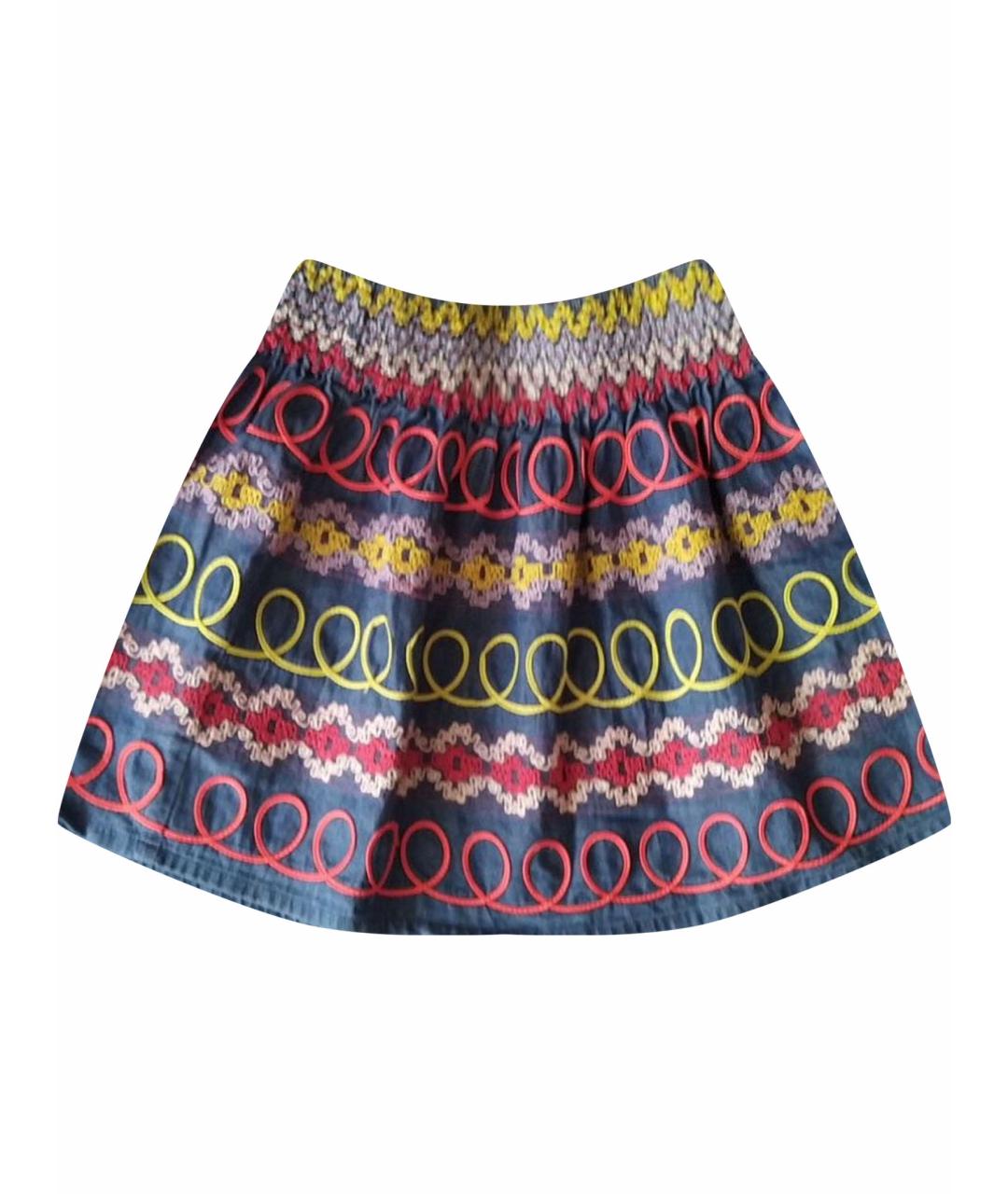 STELLA MCCARTNEY KIDS Мульти хлопковая юбка, фото 1